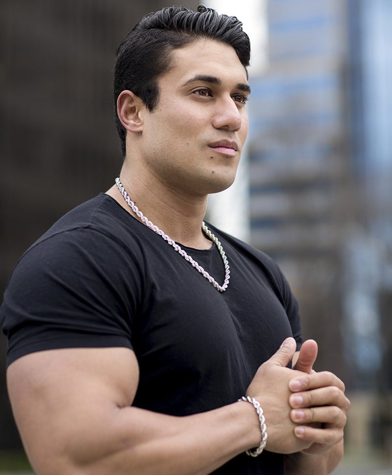 LIFETIME JEWELRY 7mm Rope Chain Necklace 24k Real Gold Plated for Men and Women (20 inches, 2 - White Gold Plated, 1) - Image 3